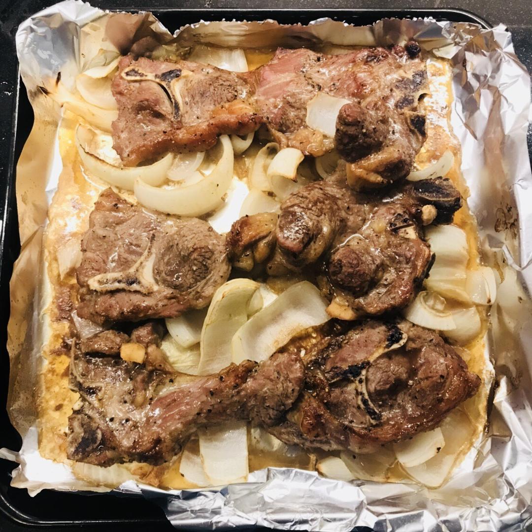 烤箱烤羊排（最简单版）