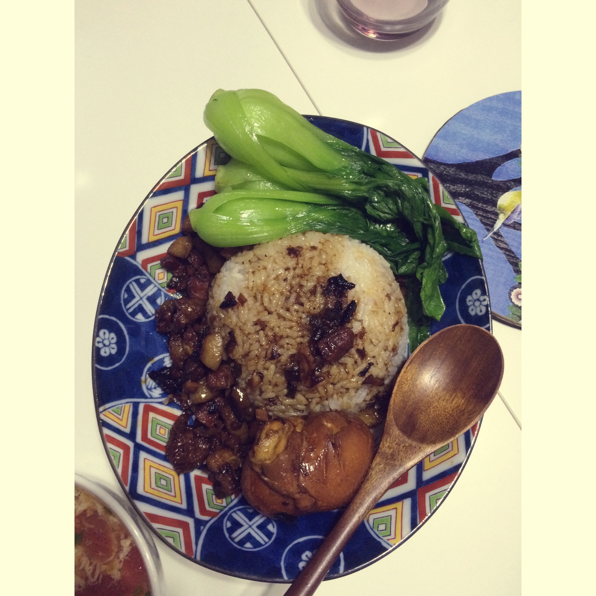 洋葱酥卤肉饭