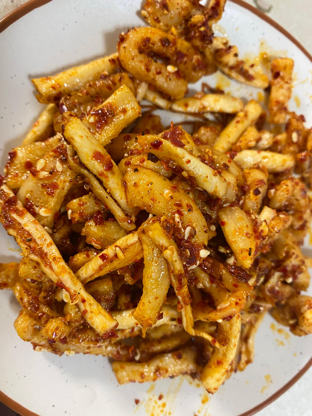 四川风味麻辣萝卜干