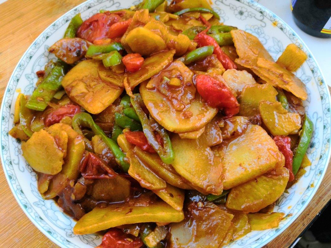 超级下饭菜红绿灯（番茄辣椒炒土豆）