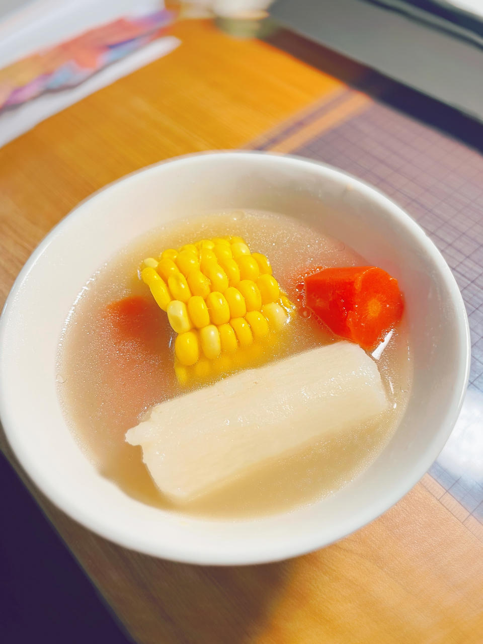 人生中学会煲的第一道汤—玉米胡萝卜马蹄煲猪骨