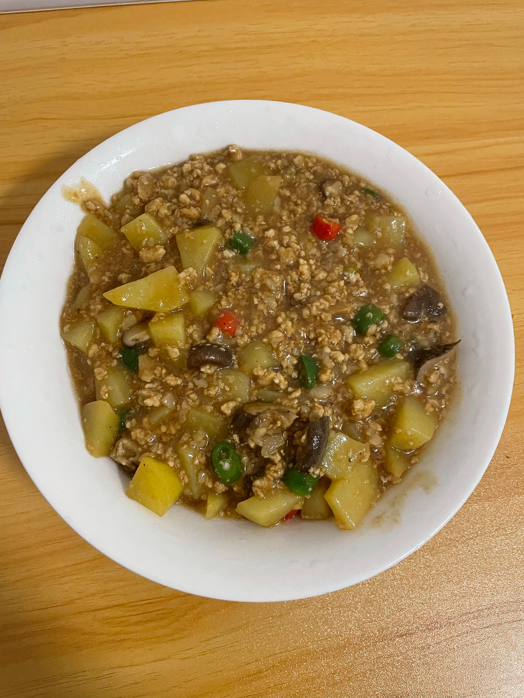 ㊙️香菇土豆肉沫拌饭❗️比外卖还好吃