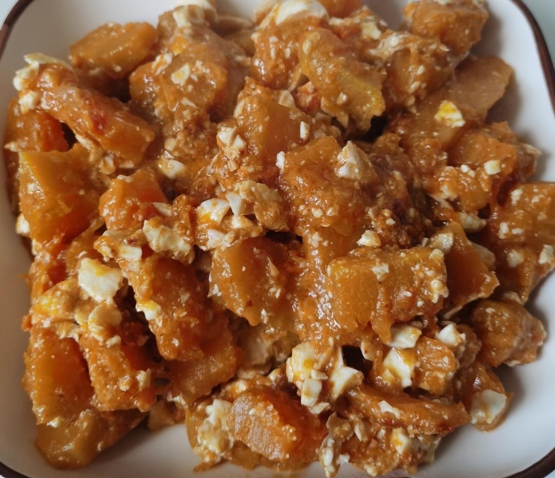 咸鸭蛋炒南瓜