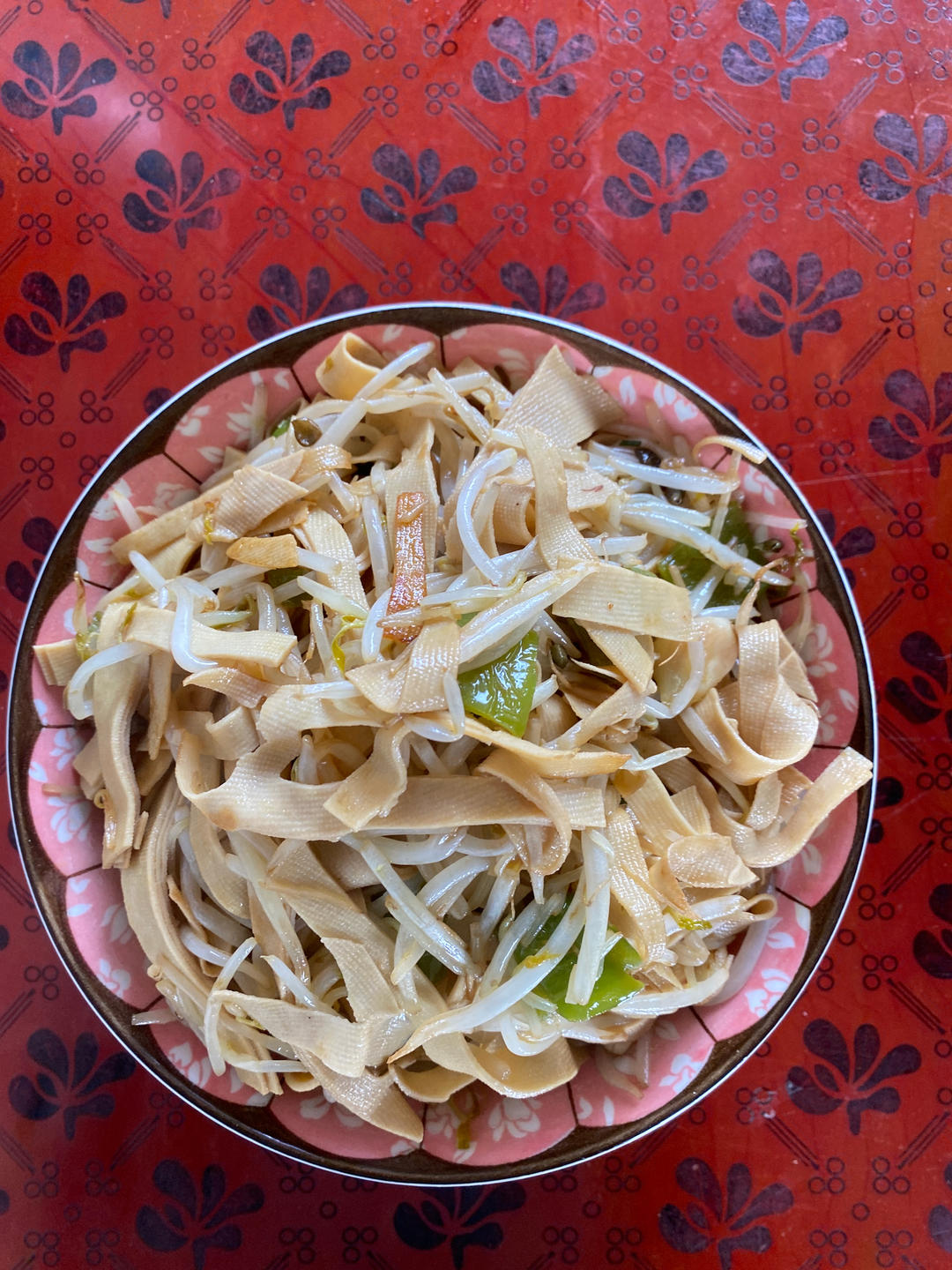 豆芽炒千张