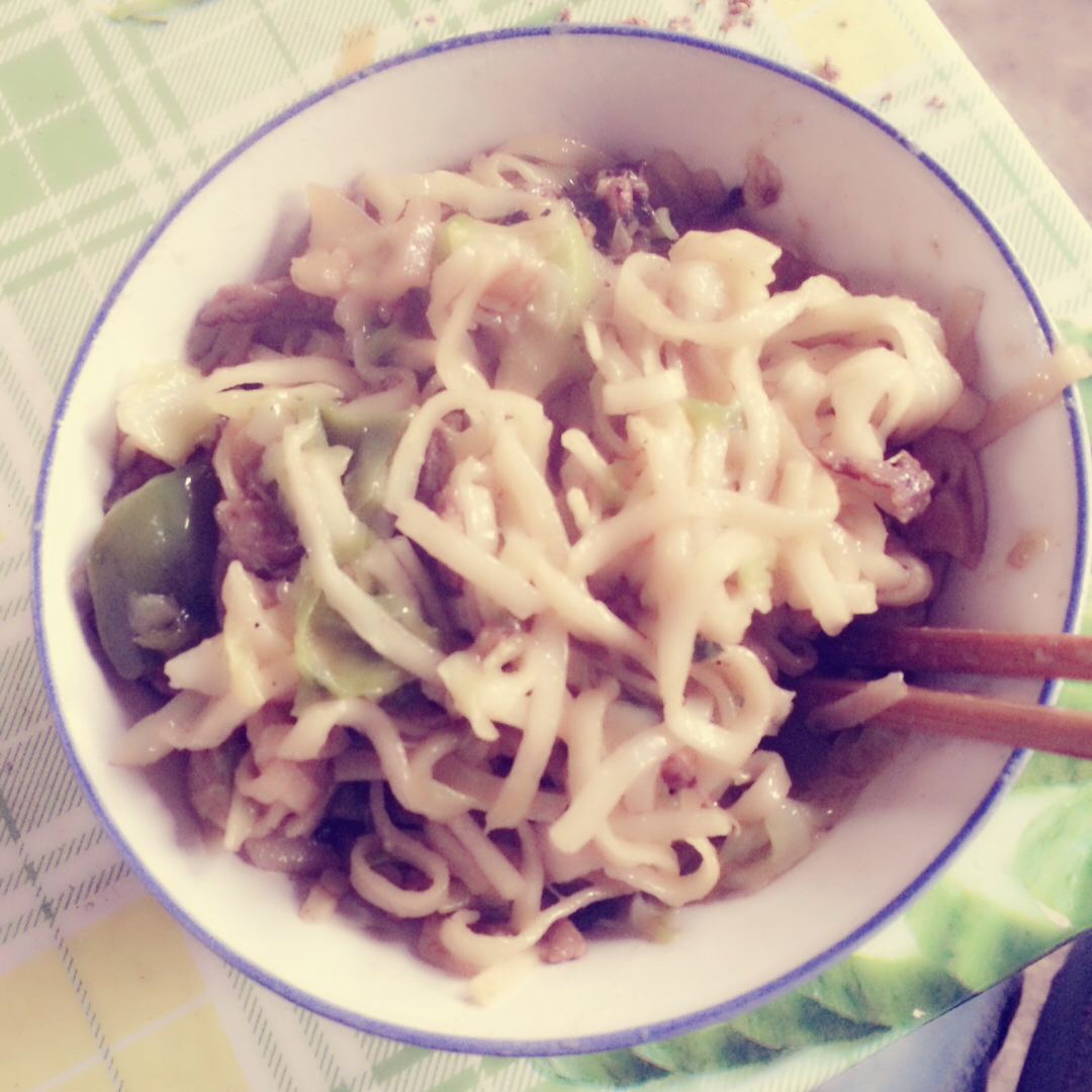 扁豆焖面