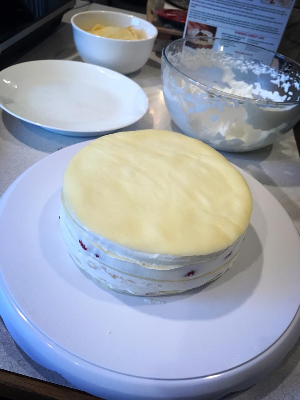 零基础做芒果千层蛋糕（8寸）