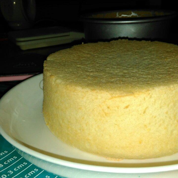 6寸原味戚风蛋糕