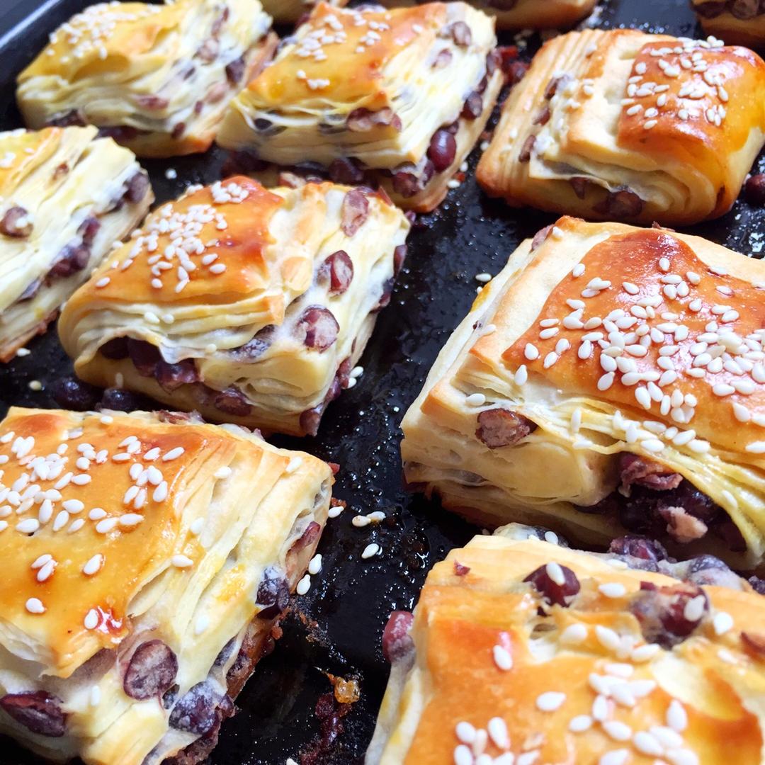 芝士多做的丹麦红豆饼