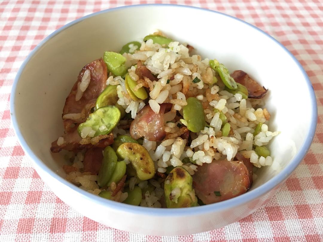 蚕豆焖饭