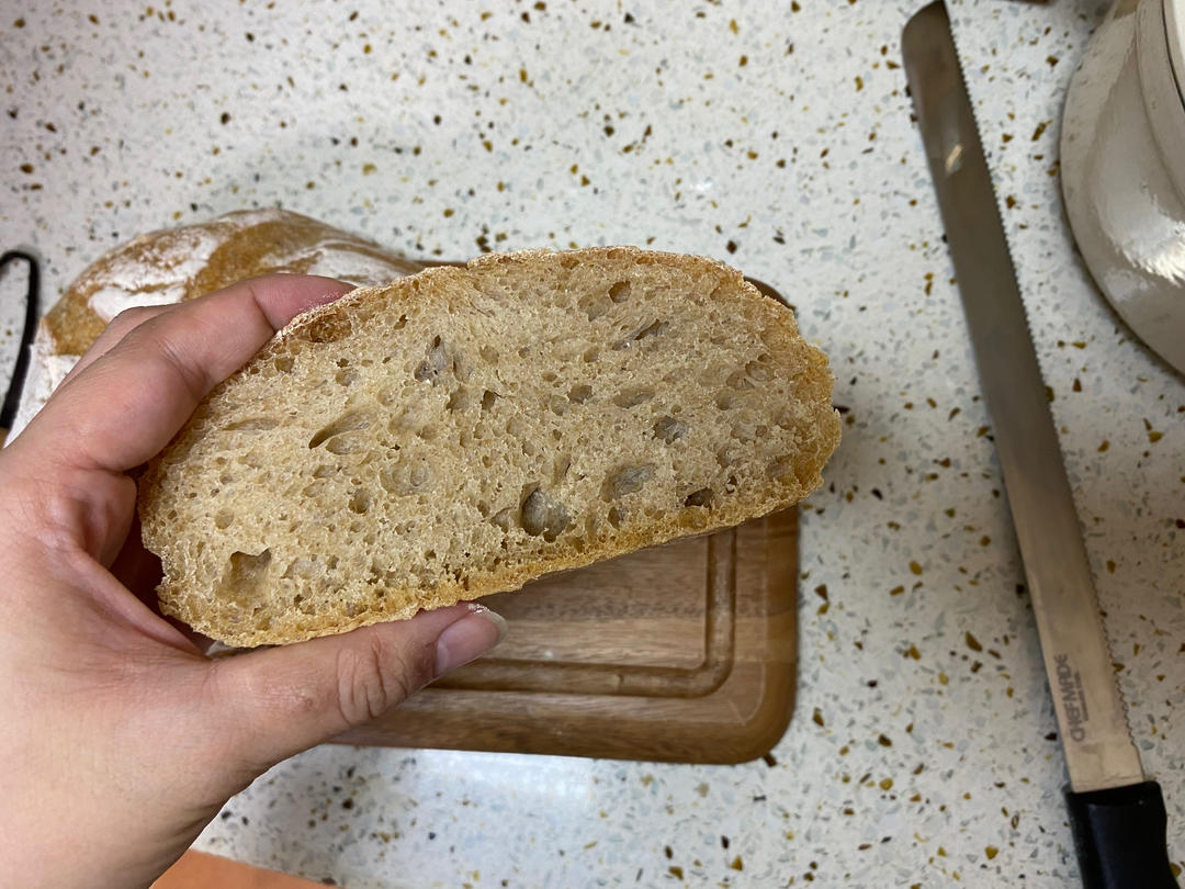 无糖无油的全麦欧包