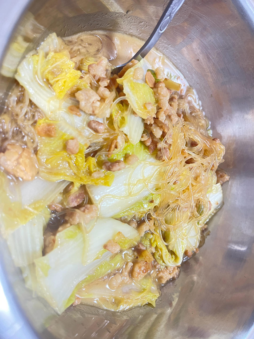 肉末白菜粉条煲  健康营养 好吃下饭