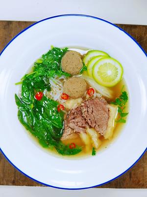 越南牛肉米线·附牛肉汤底熬法的做法 步骤14