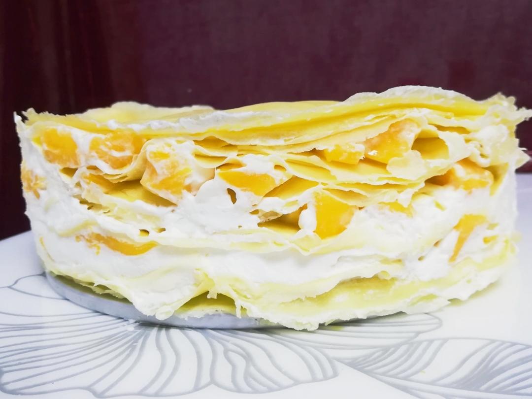 零基础做芒果千层蛋糕（8寸）