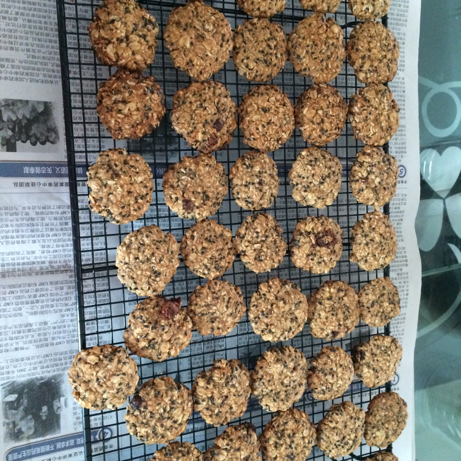 黑芝麻燕麦高纤饼干（无添加，另含植物油减脂配方）