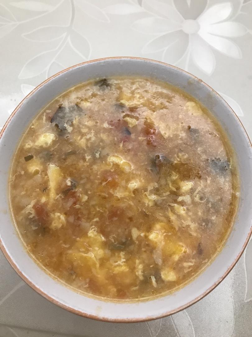 西红柿鸡蛋疙瘩汤