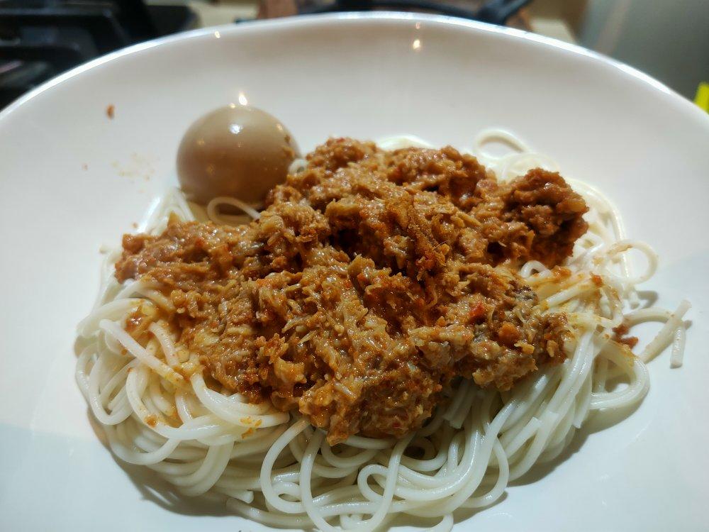 简单快手蟹黄拌面（无咸蛋黄）