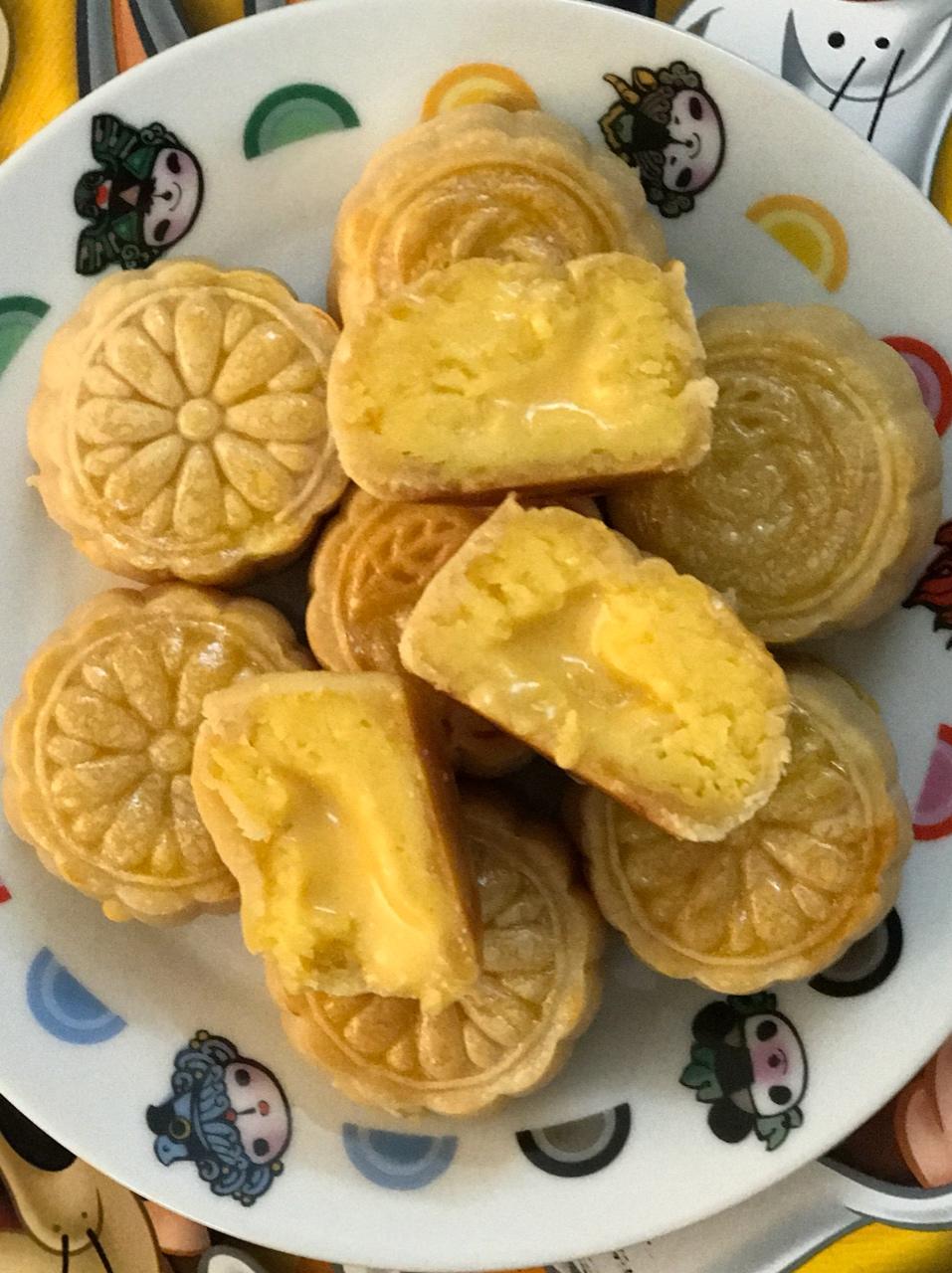 流心奶黄月饼（无吉士粉/转化糖浆版本）【曼食慢语】