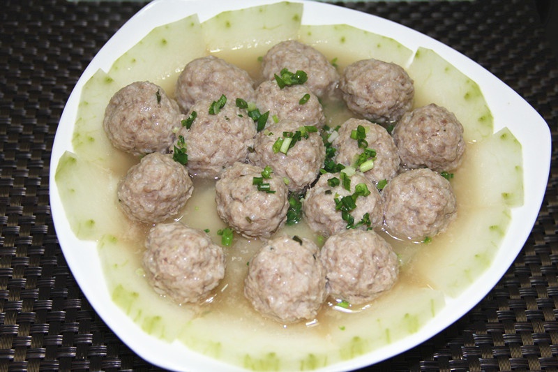 肉丸蒸冬瓜