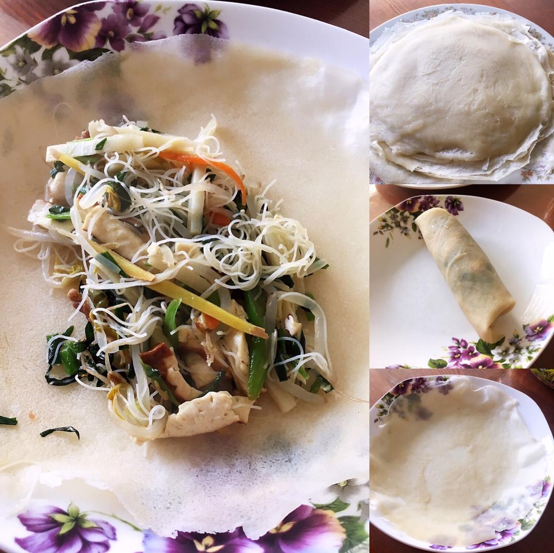 自制闽南润饼皮（薄饼皮）福建春卷皮-水面的黄金比例