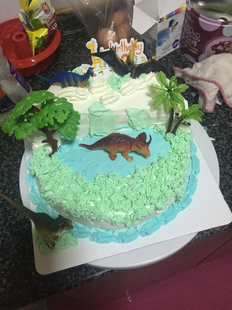 【创意蛋糕】恐龙园场景蛋糕