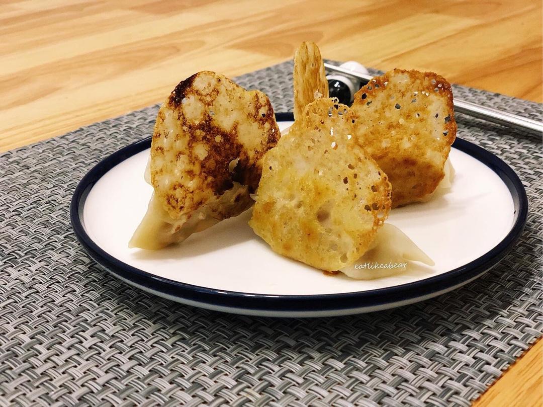 冰花蕾丝煎饺