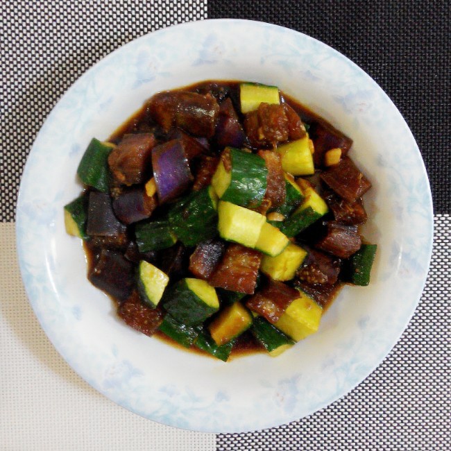 茄子炒黄瓜