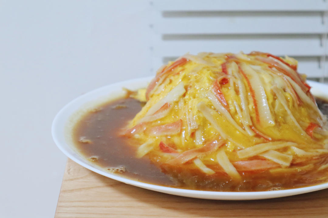 天津饭【蟹玉丼】蟹棒与鸡蛋的完美融合