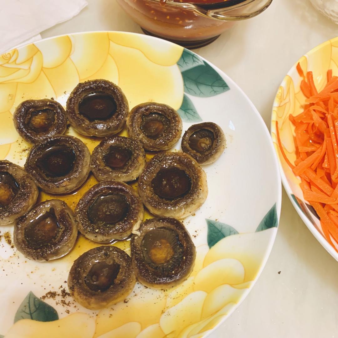 黄油煎口蘑㊙️吃得就是原汁原味