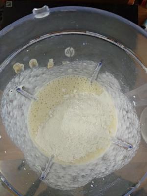 料理机牛奶松饼无油版的做法 步骤3