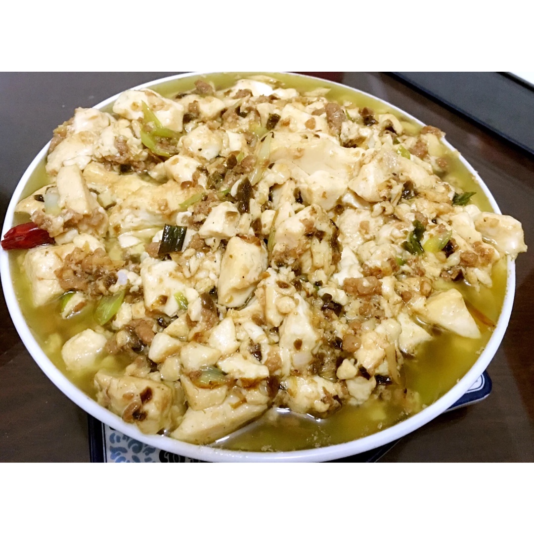 红烧肉沫豆腐