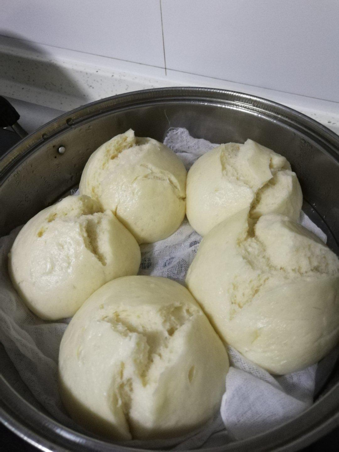 面包机发面蒸馒头