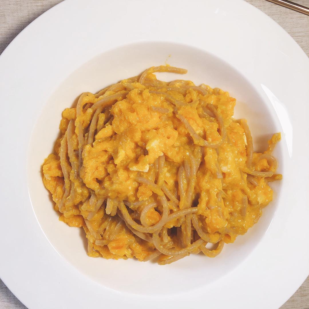 南瓜芝士酱意大利面