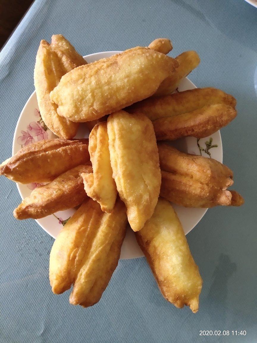 暖妈99做的快手早餐自制油条酵母版不含泡打粉膨松剂