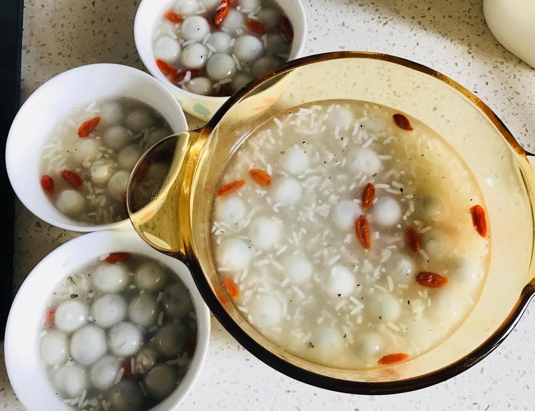 米酒蛋花小汤圆