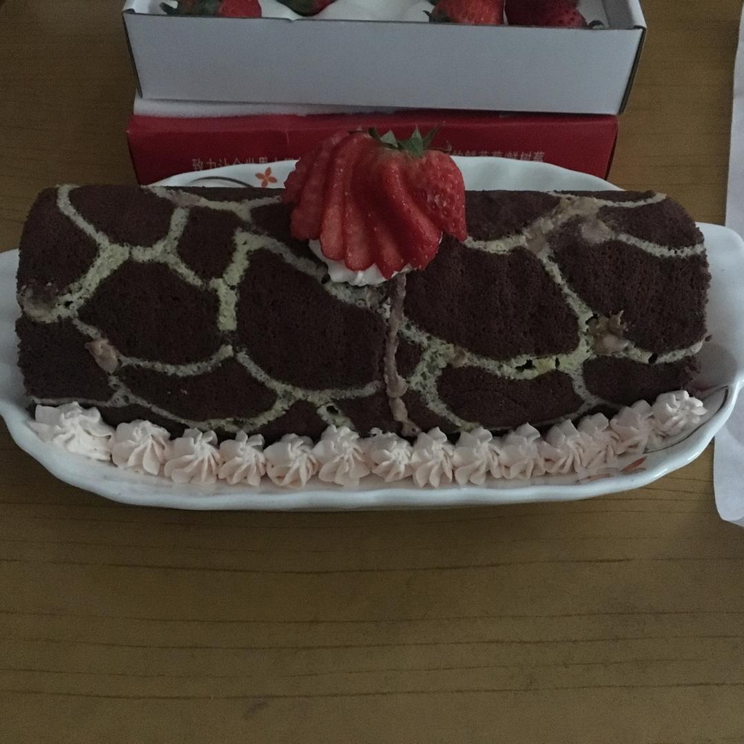 奶牛蛋糕卷+长颈鹿蛋糕卷