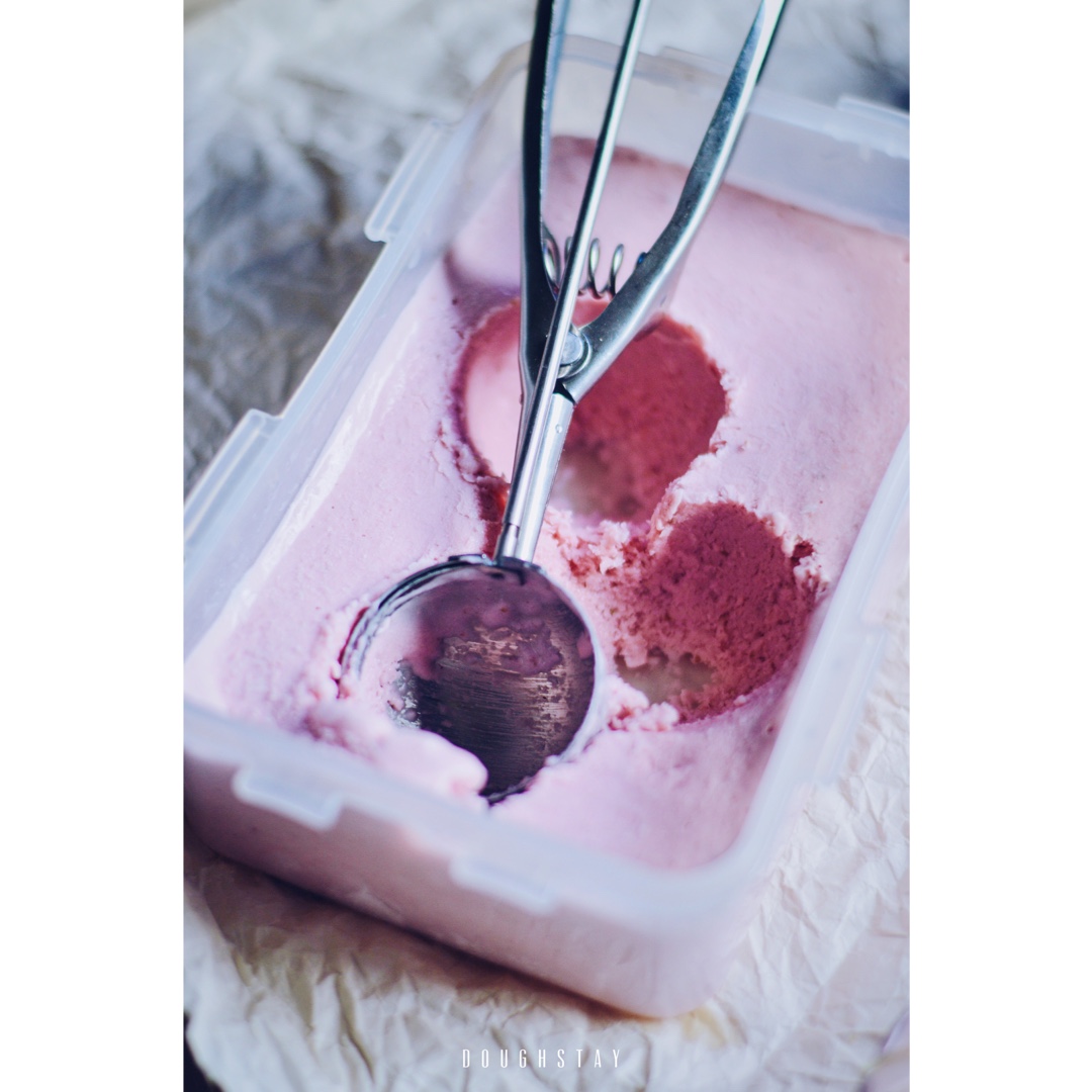 【菓子学校】草莓牛奶冰淇淋