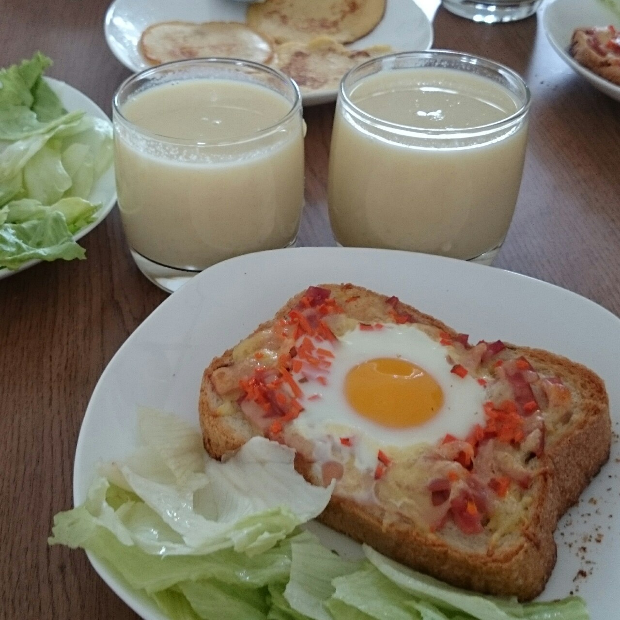 吐司太阳蛋披萨