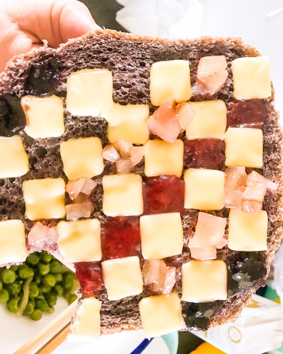 超炫酷的棋盘烤吐司