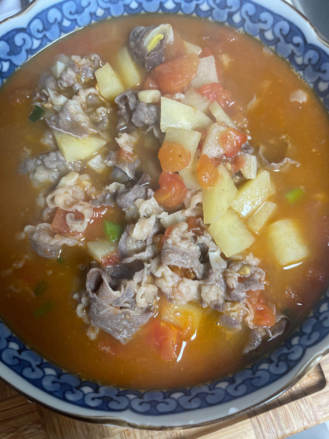 超开胃的番茄土豆肥牛汤‼️下米饭无敌了