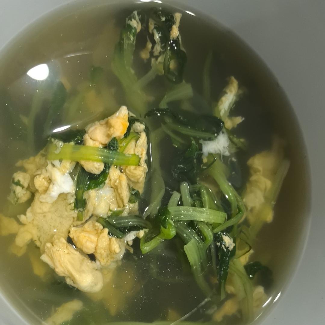 鸡毛菜蛋汤