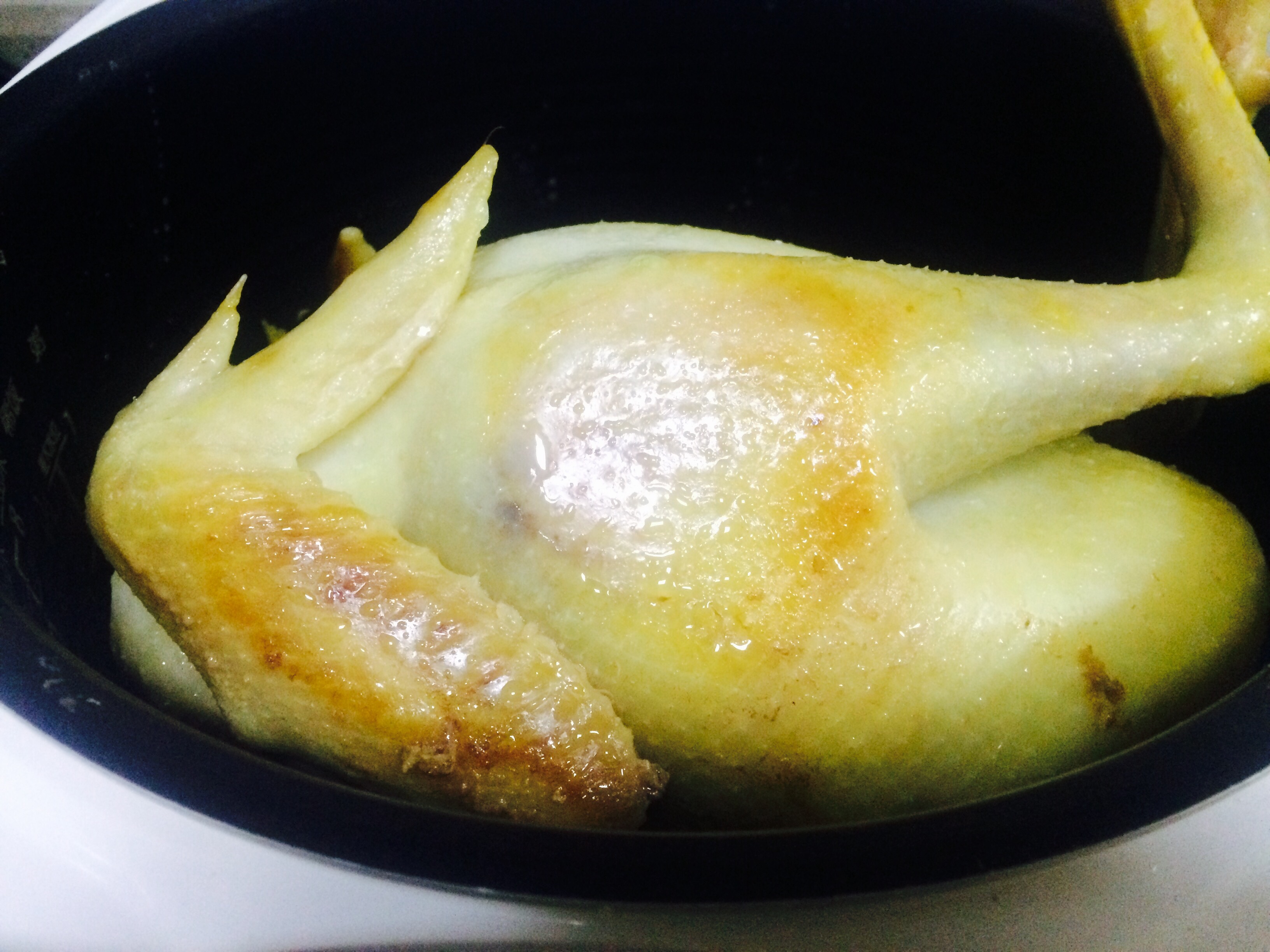 电饭煲版盐焗鸡的做法 步骤4