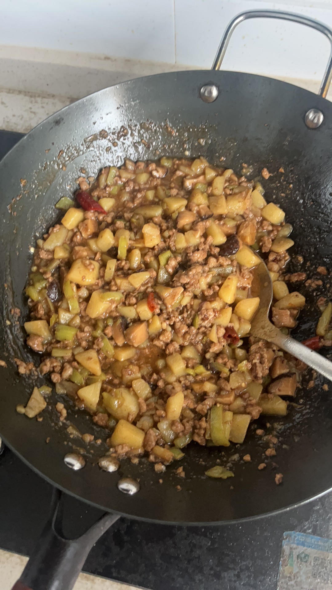 ㊙️香菇土豆肉沫拌饭❗️比外卖还好吃