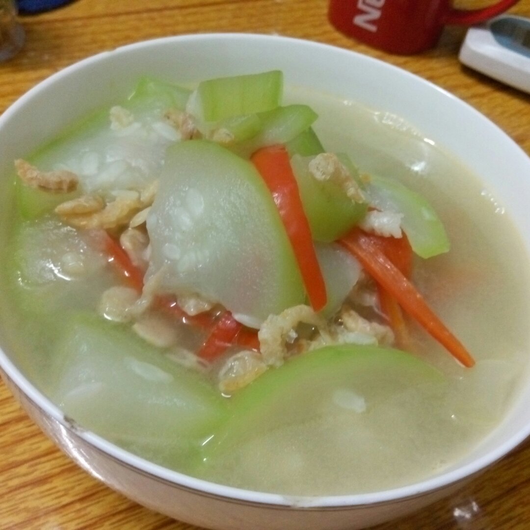 莆子（葫芦）炒虾皮