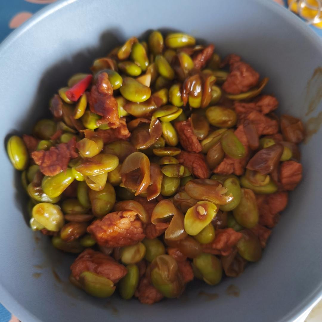 超级下饭菜：毛豆炒肉