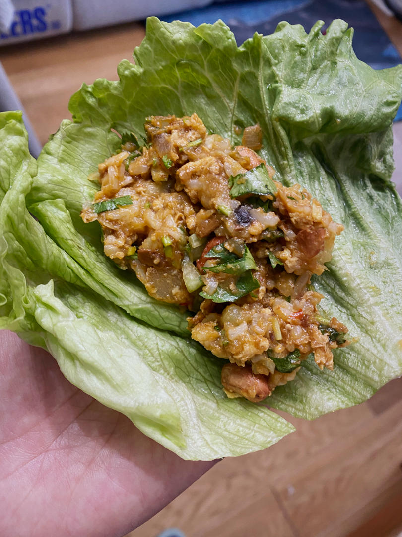 静静dē做的碗都不用洗的东北菜包饭方便又顶饱