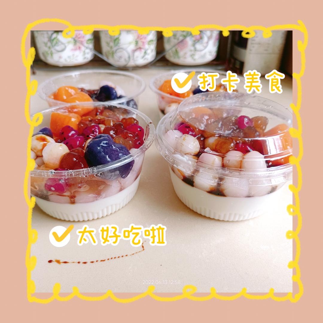 🥥自制芒果迷你椰冻杯！椰香浓郁！入口即化！