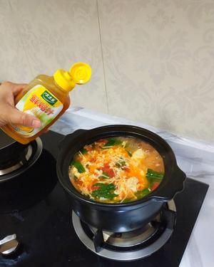 番茄金针菇豆腐汤～太太乐鲜鸡汁快手菜的做法 步骤17