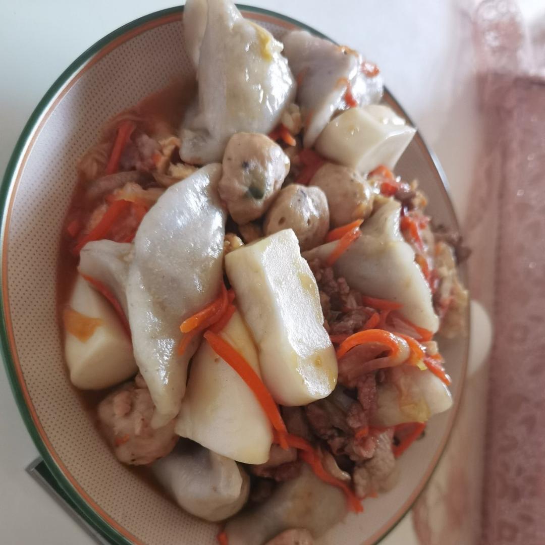 炒芋饺