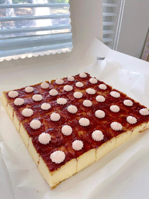 椰香芝士蔓越莓蛋糕   party小甜品的做法 步骤7