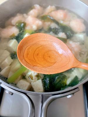 海带苗豆腐虾滑汤的做法 步骤6